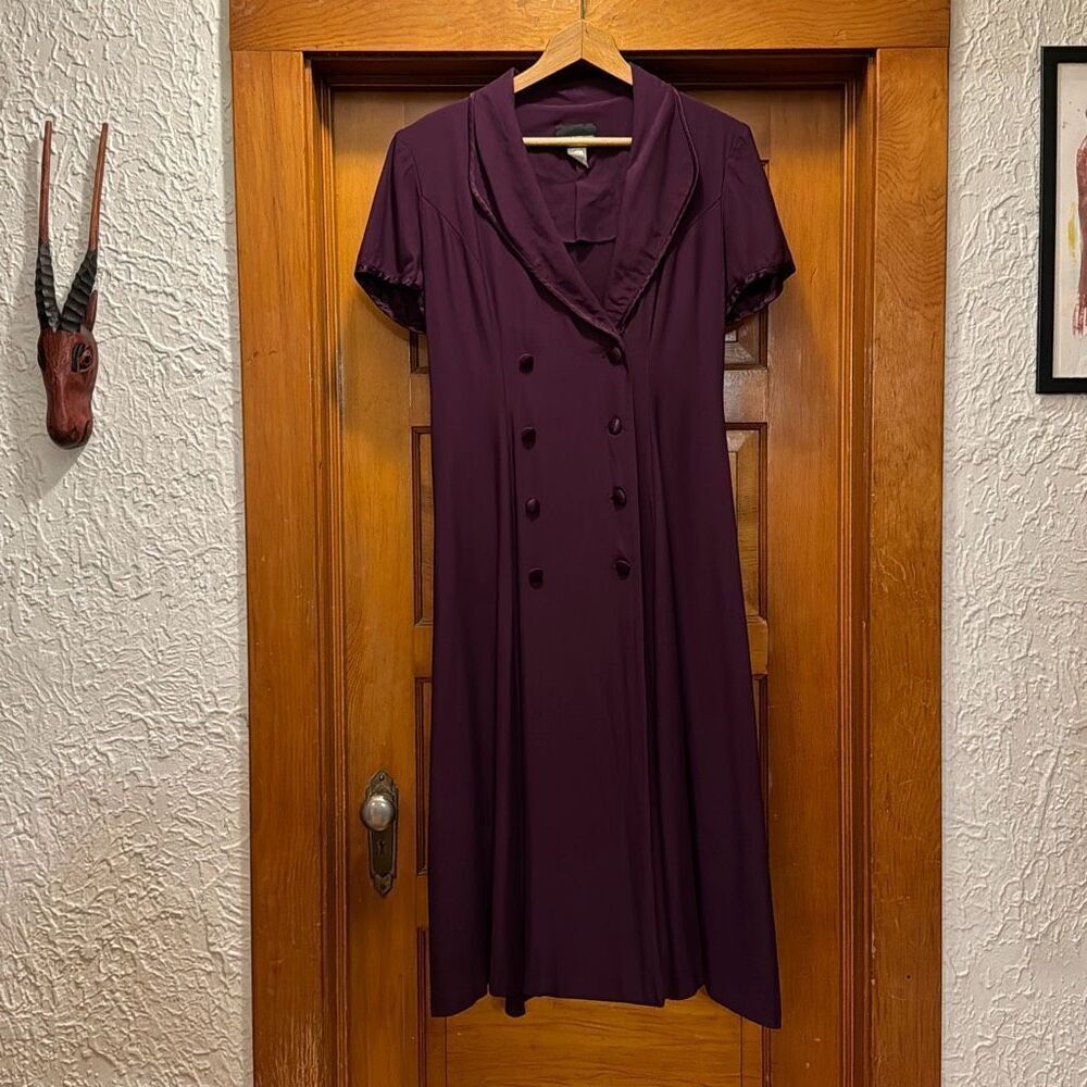 John Roberts Plum Purple Vintage Suit Dress Women’s US 8